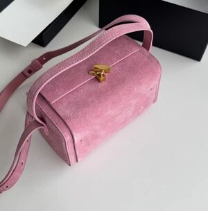 Elegant Pink Suede Women's Bag (Brand New)